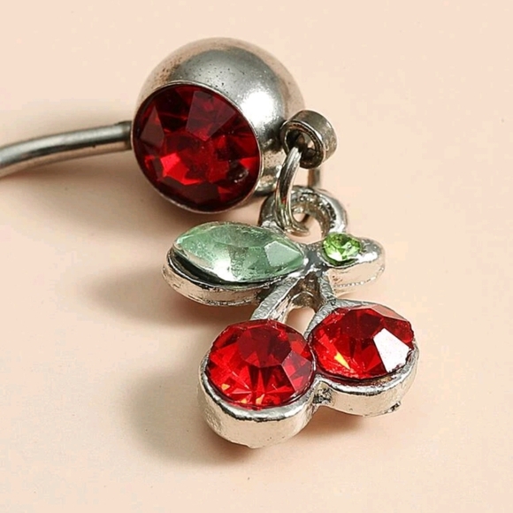 🍒 14G Cherry Dangley Bellybutton Jewelry (OS) - Picture 3 of 4